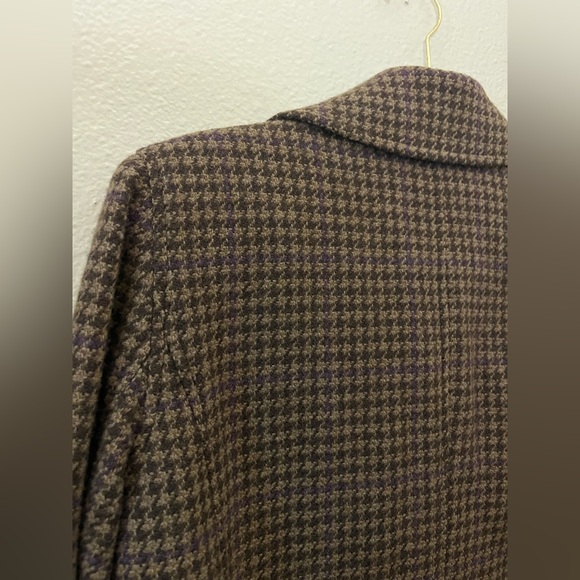 Ralph Lauren Brown Houndstooth Blazer - Picture 8 of 10